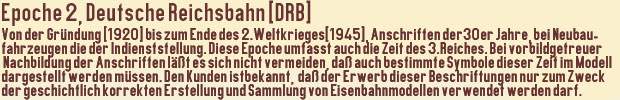 Epoche 2 Deutsche Reichsbahn (DRB)
